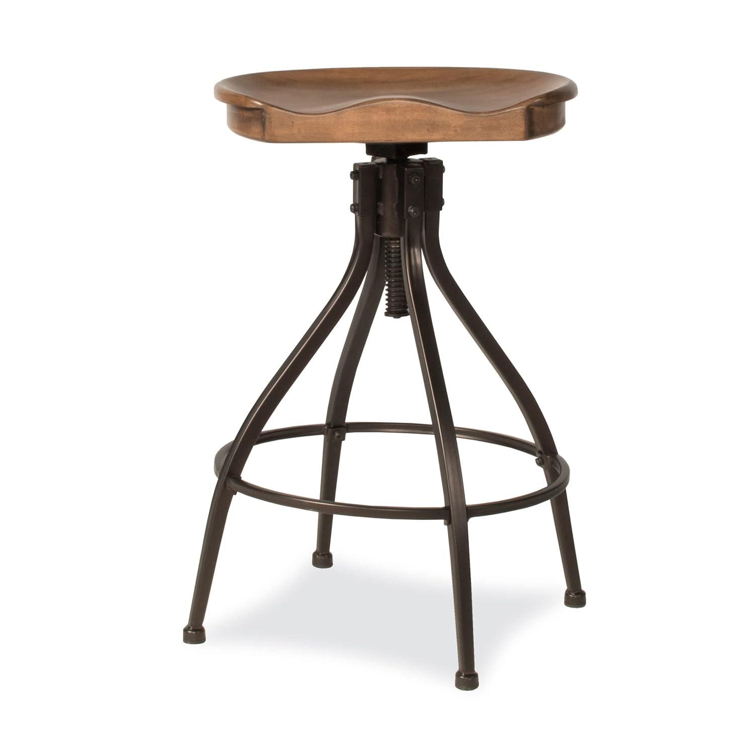 Bar Stool - Silverton Bar Stool with Open Lattice - Hillsdale Furniture - 4734-830, Brown