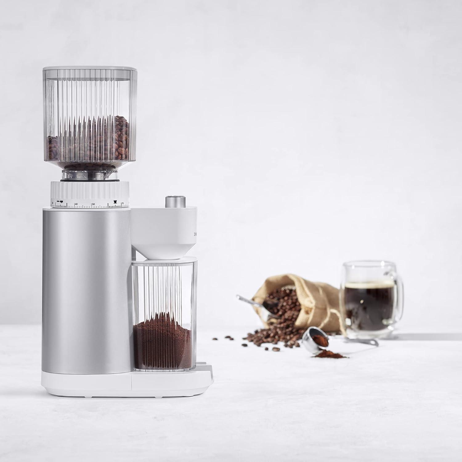 ZWILLING J.A. Henckels ZWILLING Enfinigy Burr Coffee Grinder Electric, 140 Coffee Grinding Options from Espresso to Drip Coffee