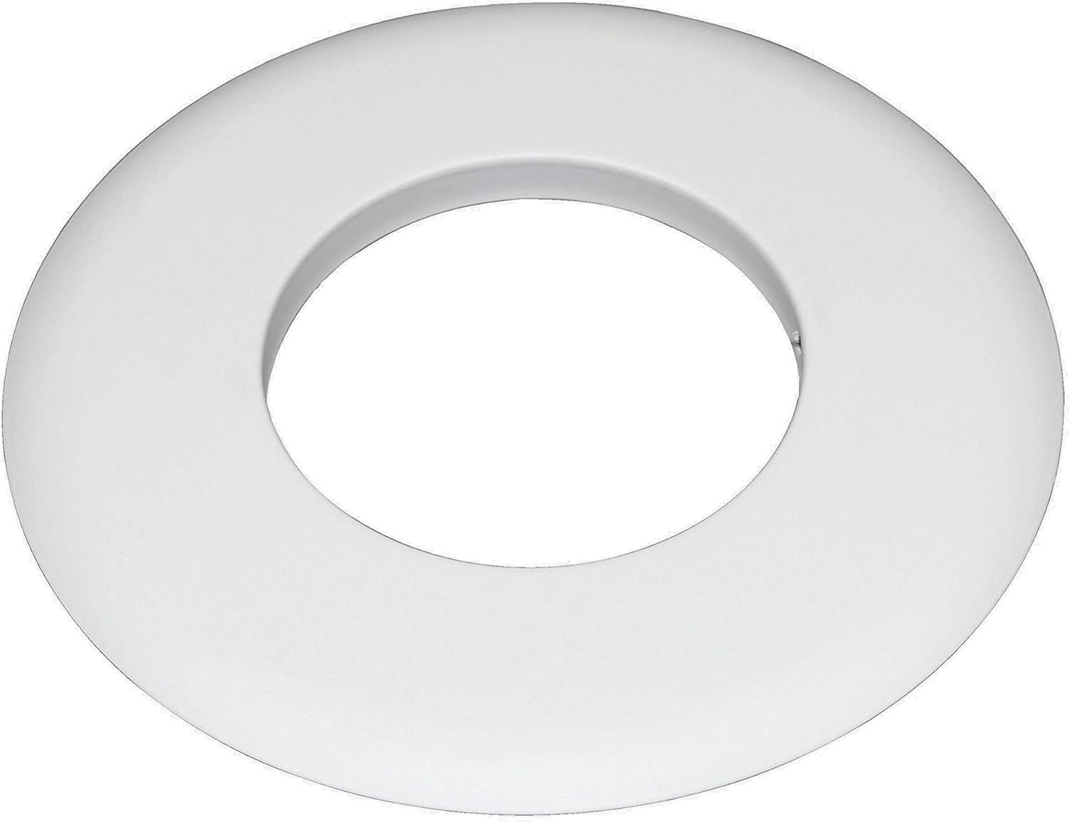 White Aluminum Modern Recessed Light Trim