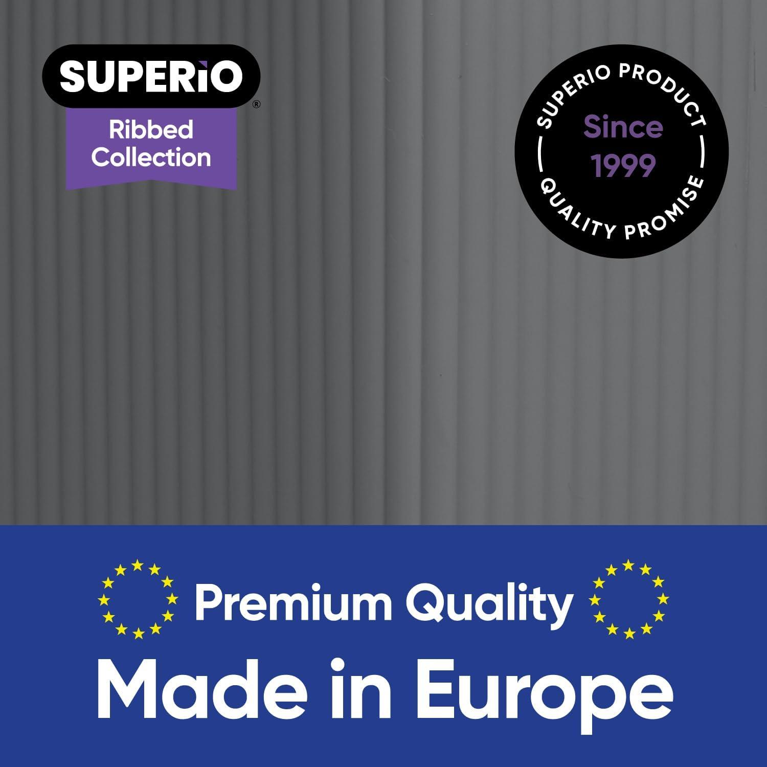 Superio Ribbed Plastic Basket Set