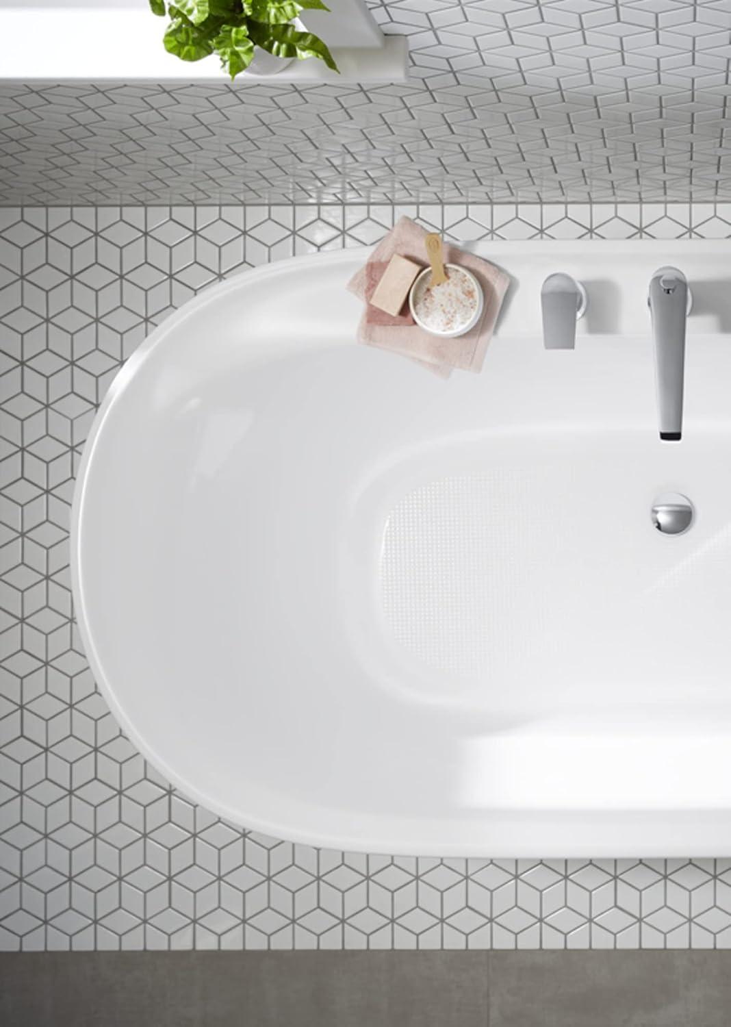 Spectacle 65.75-in x 34.25-in Freestanding Bath