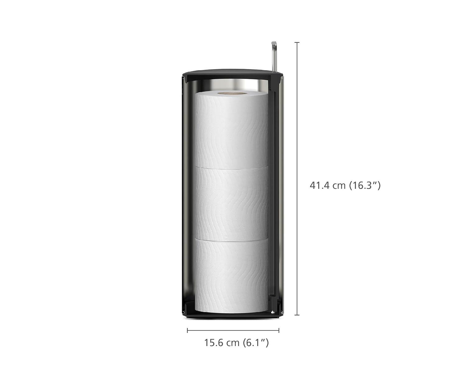 Joseph Joseph EasyStore Luxe Stainless Steel Toilet Roll Holder