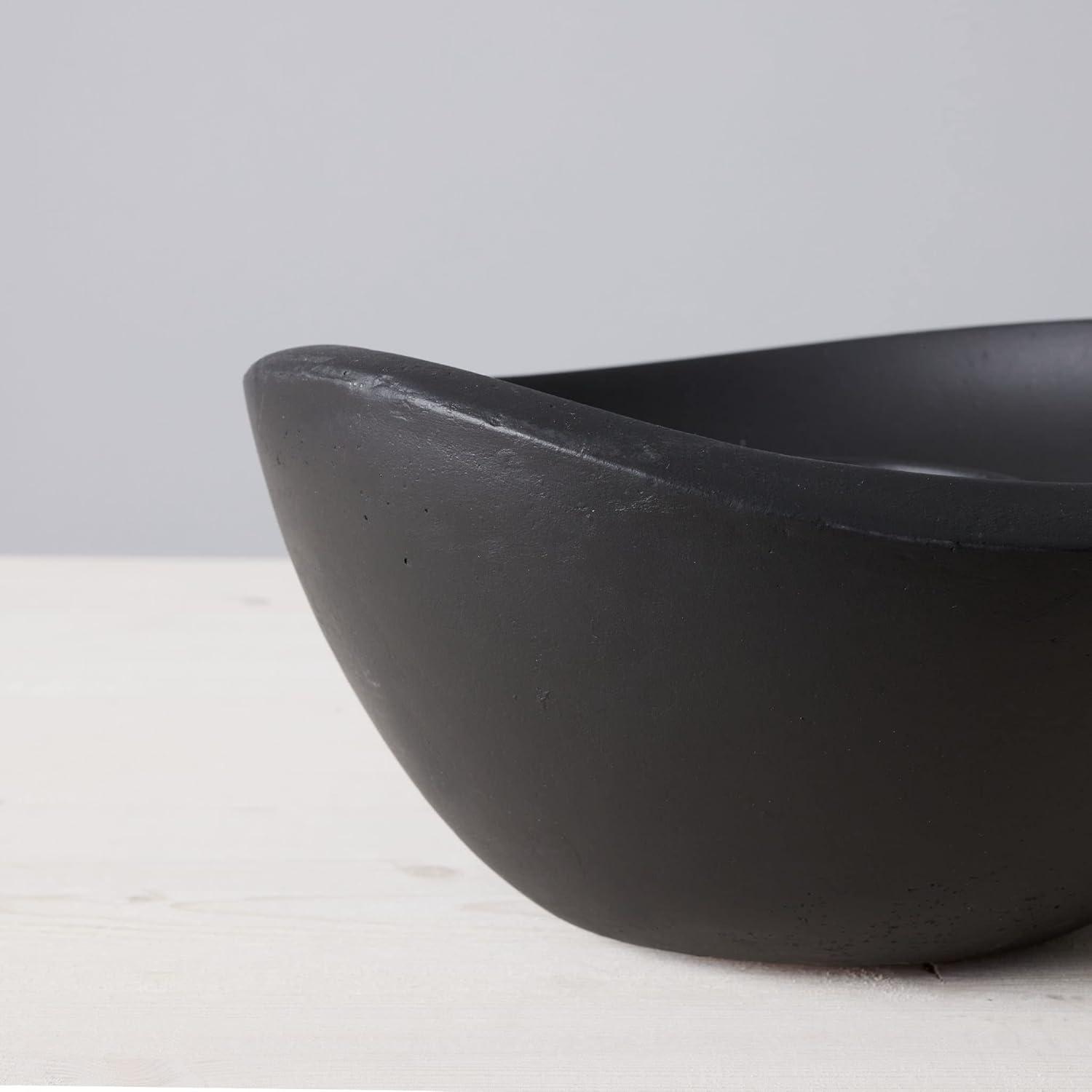 TerraFlame TerraFlame Wave Concrete Table Top Gel Fuel Fire Bowl - Indoor and Outdoor Use