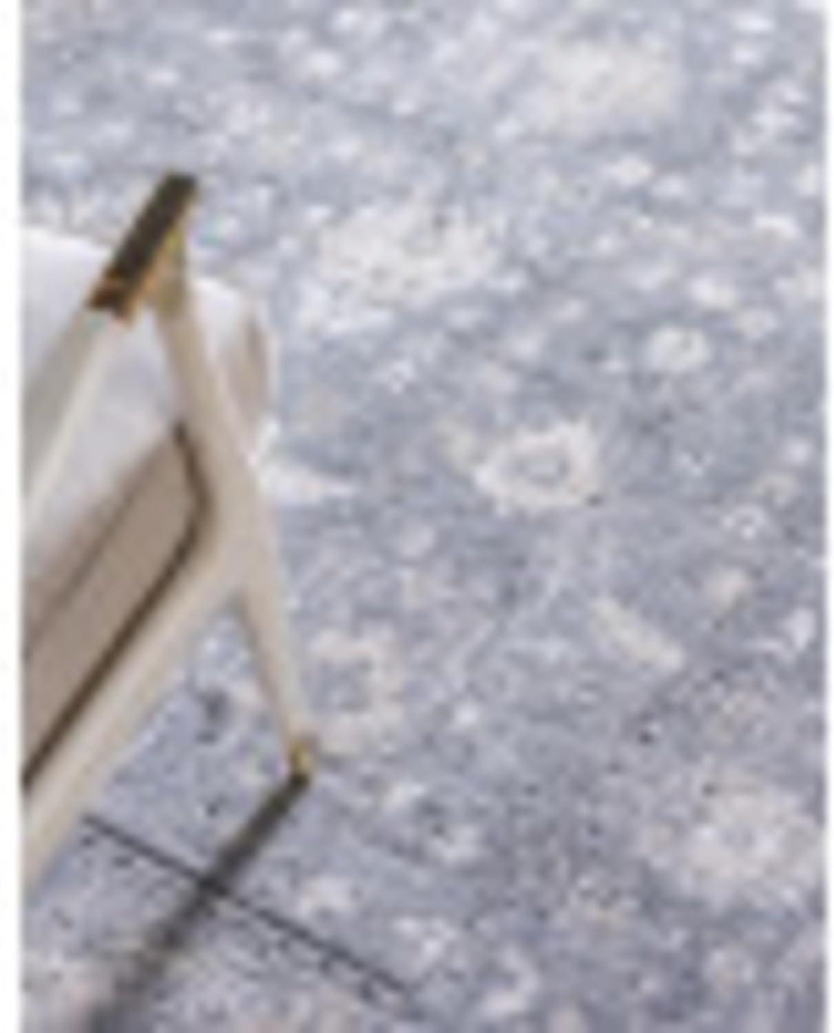 Unique Loom Portland Collection Bohemian Vintage Inspired Tone-on-Tone Design Area Rug (8' 0 x 10' 0 Rectangular, Gray/ Ivory)