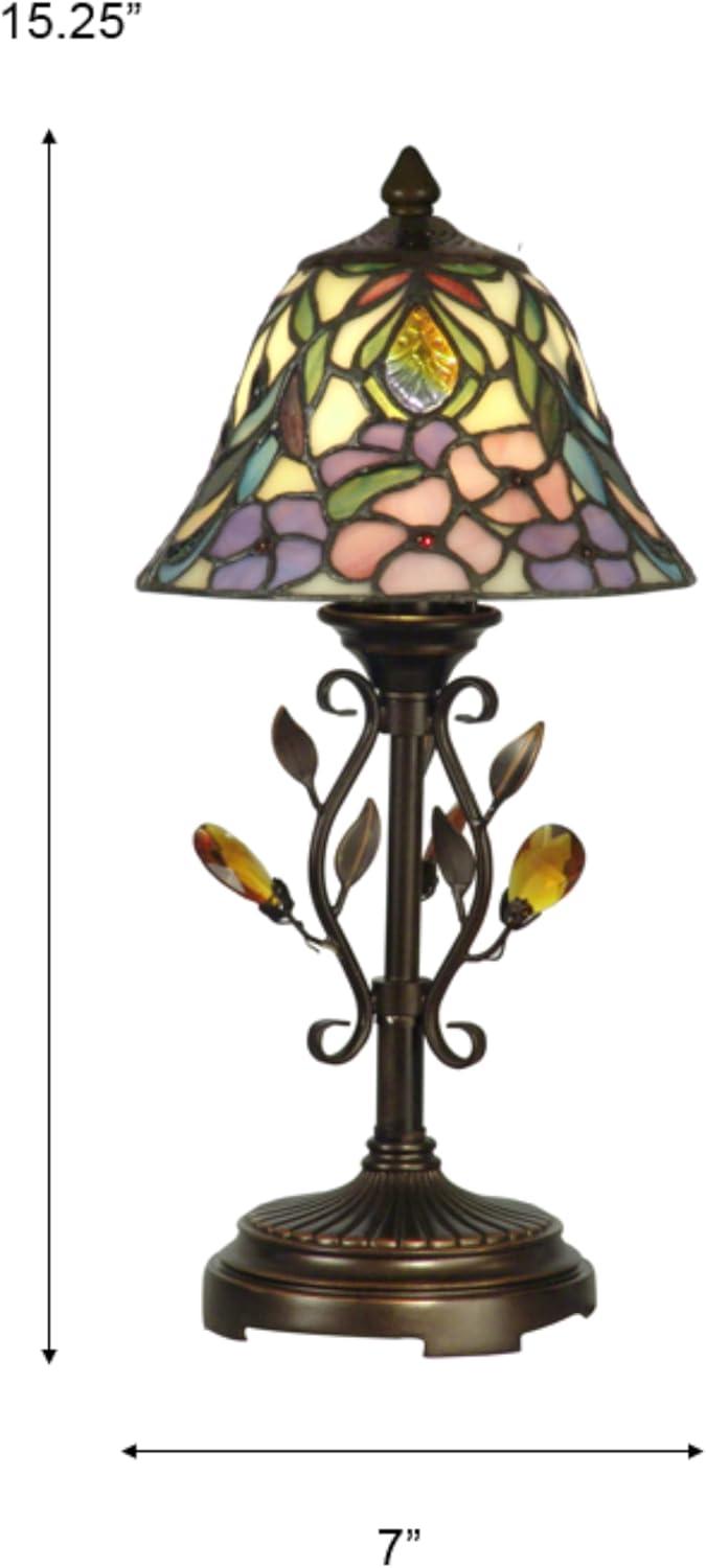 Dale Tiffany Crystal Peony Accent Lamp