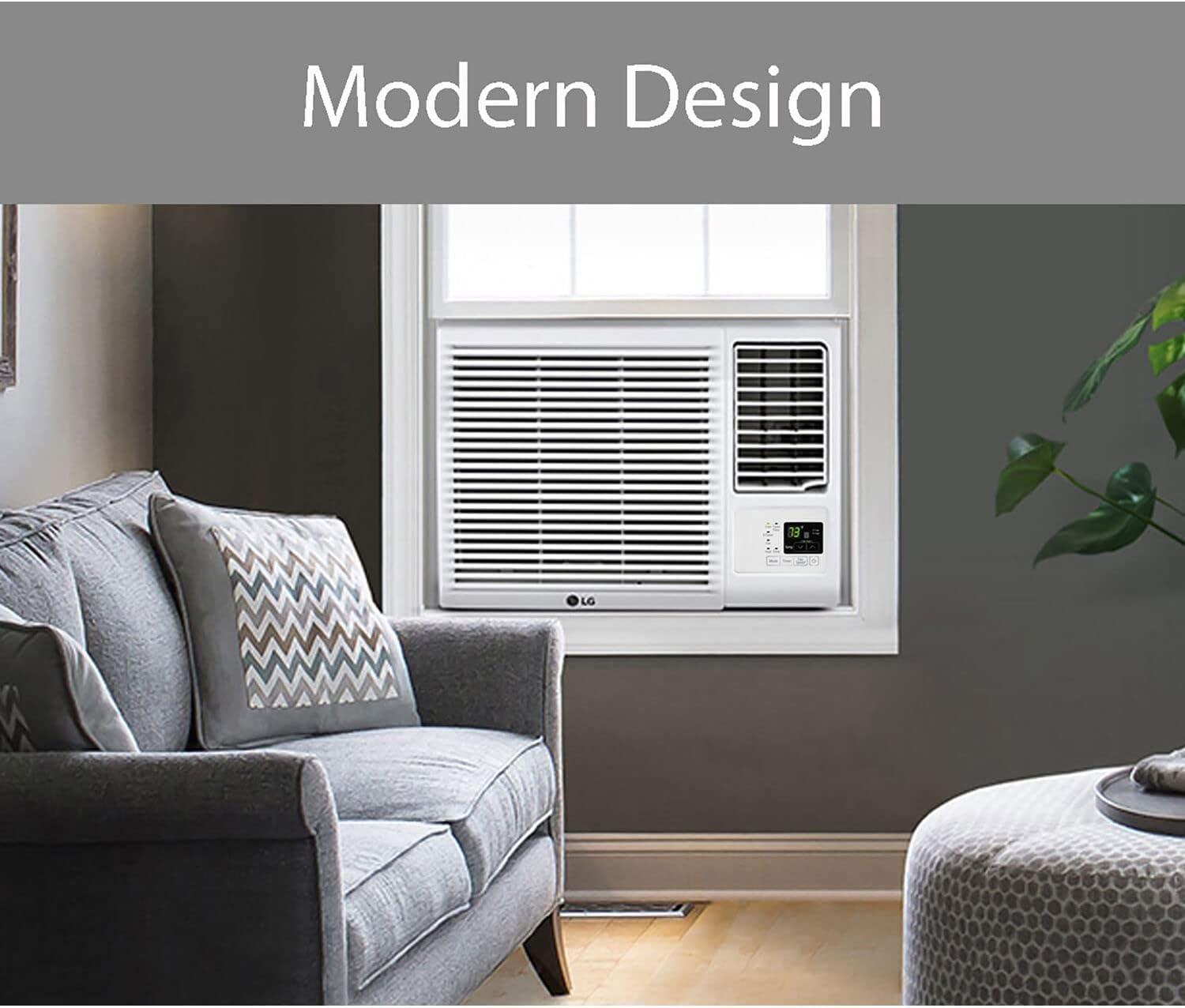 Lg 23,000 Btu 230v Window-mounted Air Conditioner With 11,600 Btu Supplemental Heat Function