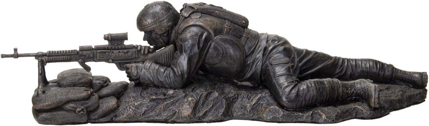 Pacific Giftware America's Finest Brave Soldier Laying Low Military Heroes Collectible Figurine