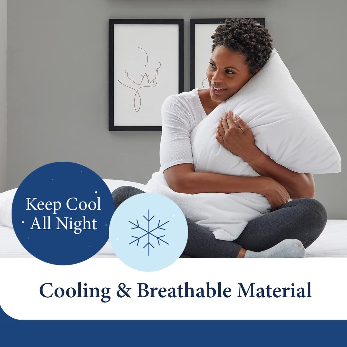 Cosy House Collection Cosy House Collection Luxury Zippered Pillow Protector - 100% Waterproof - Rayon Derived from Bamboo (Set of 2)