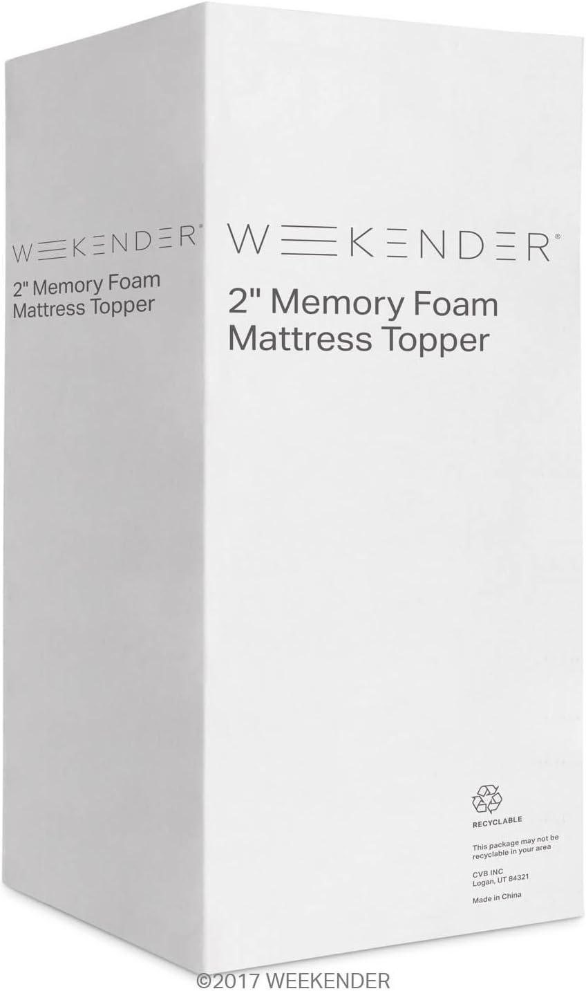 Weekender 2 Inch Ventilated Memory Foam Mattress Topper