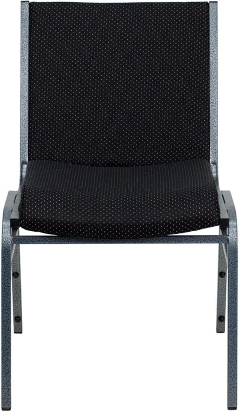 Flash Furniture HERCULES Series Heavy Duty Black Vinyl Stack Chair