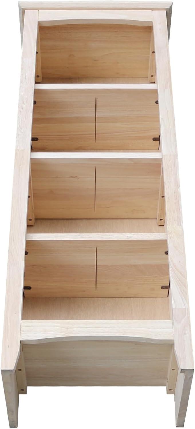 Shaker Bookcase Unfinished Brown - International Concepts