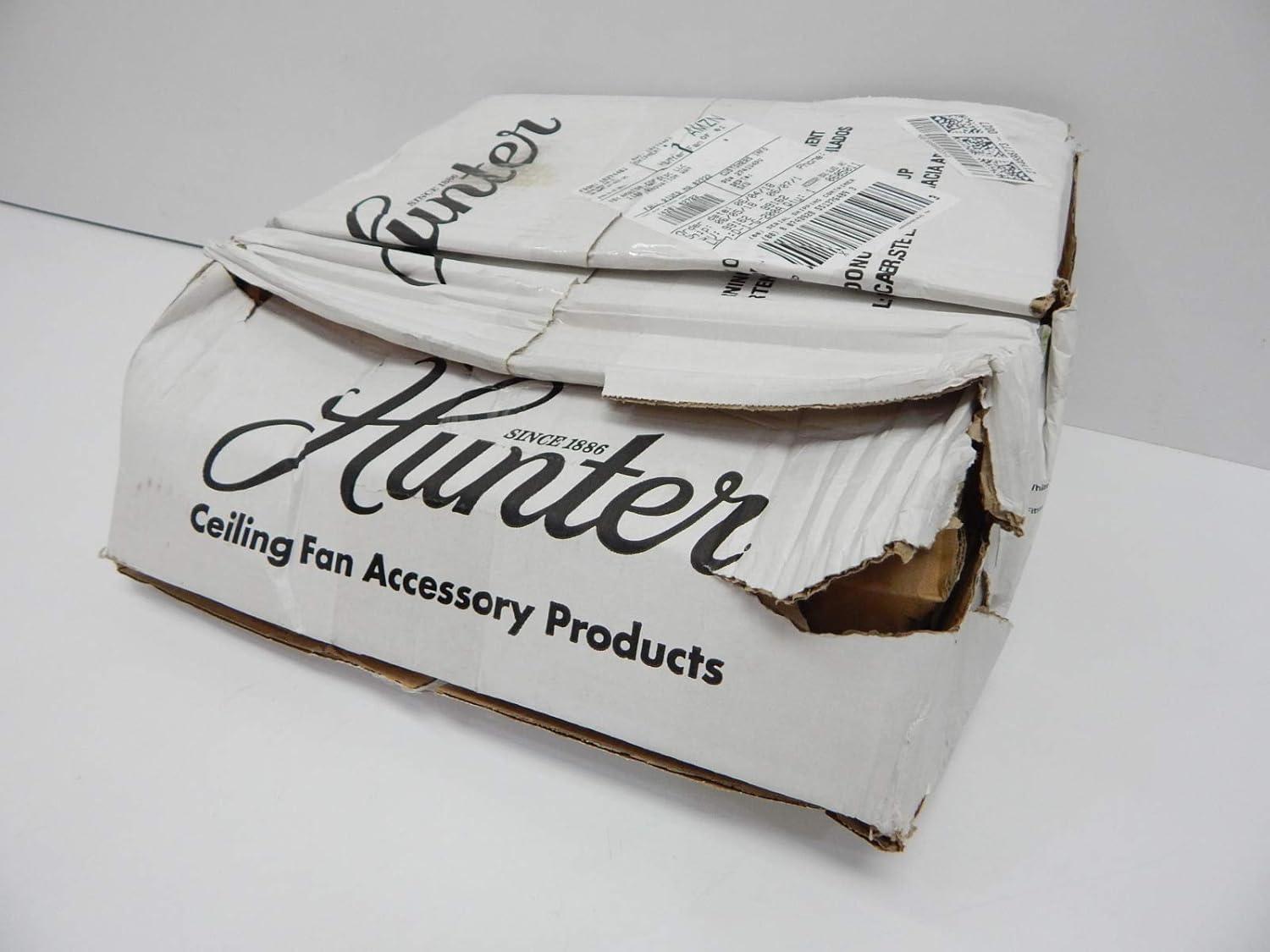 99162-Hunter Fans-Accessory-Glass Bowl Kit-12.8 Inches Wide by 6.3 Inches High-Antique Pewter Finish-White Linen Glass Color