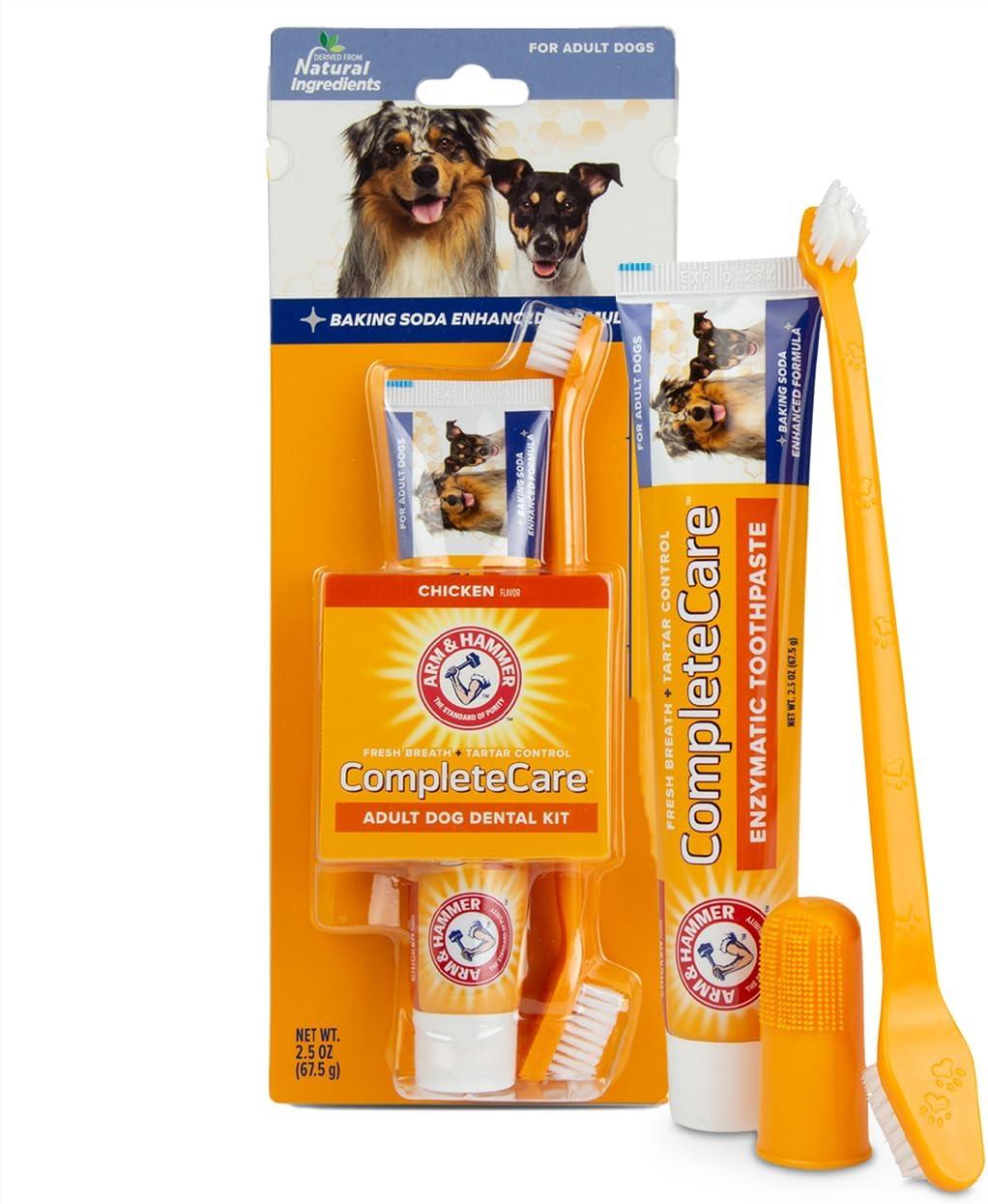 Arm & Hammer Complete Care Adult Dog Dental Kit - 2.5oz/2ct