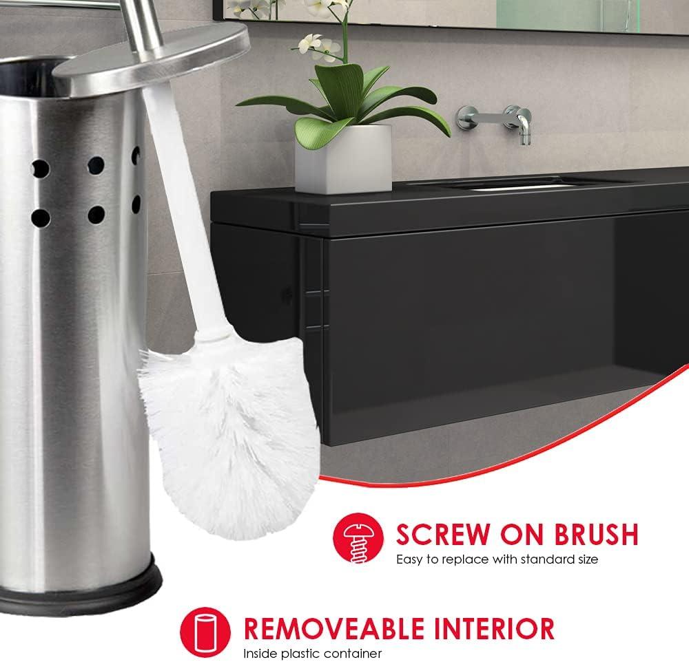 Blue Donuts Blue Donuts Metal Toilet Brush And Holder