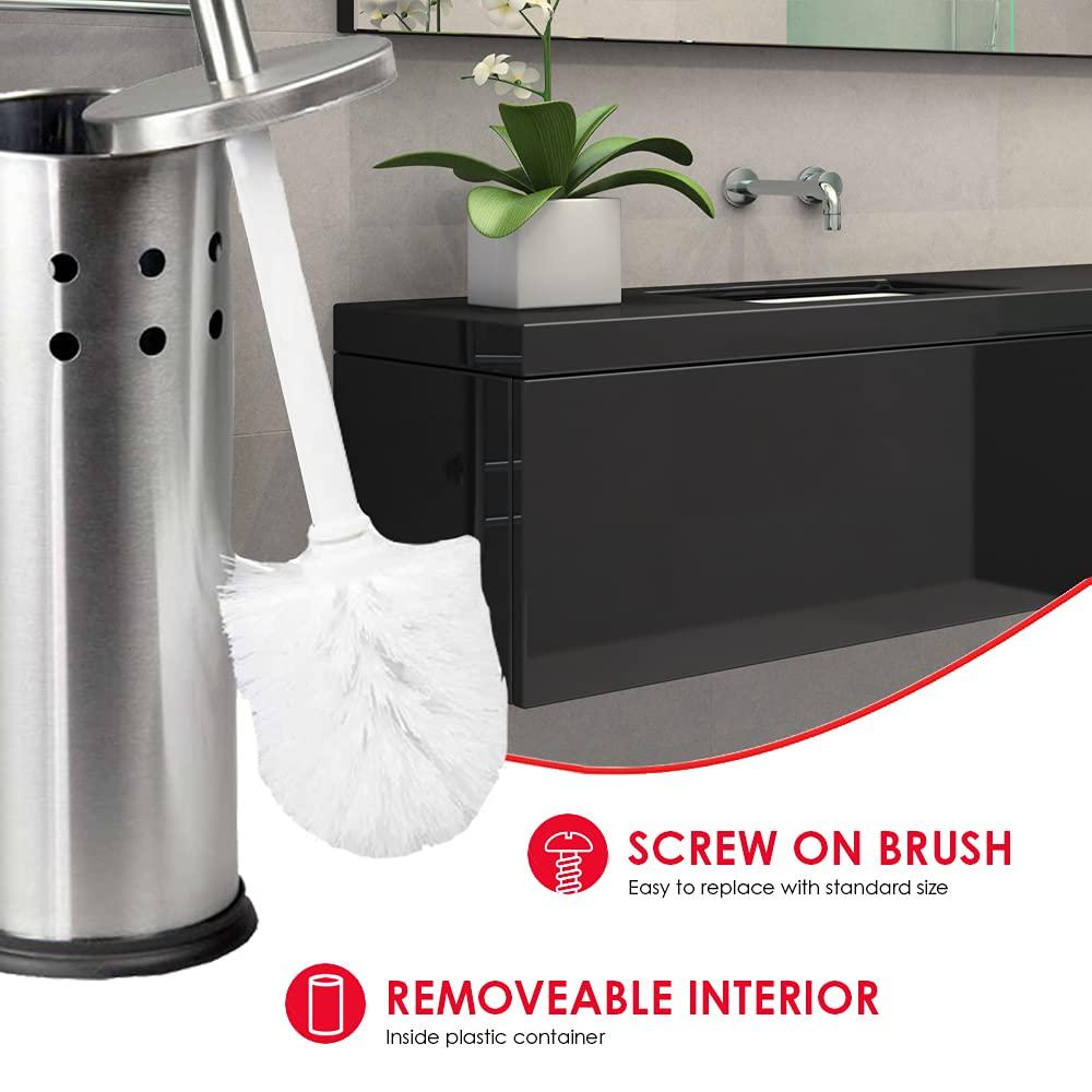 Blue Donuts Blue Donuts Metal Toilet Brush And Holder