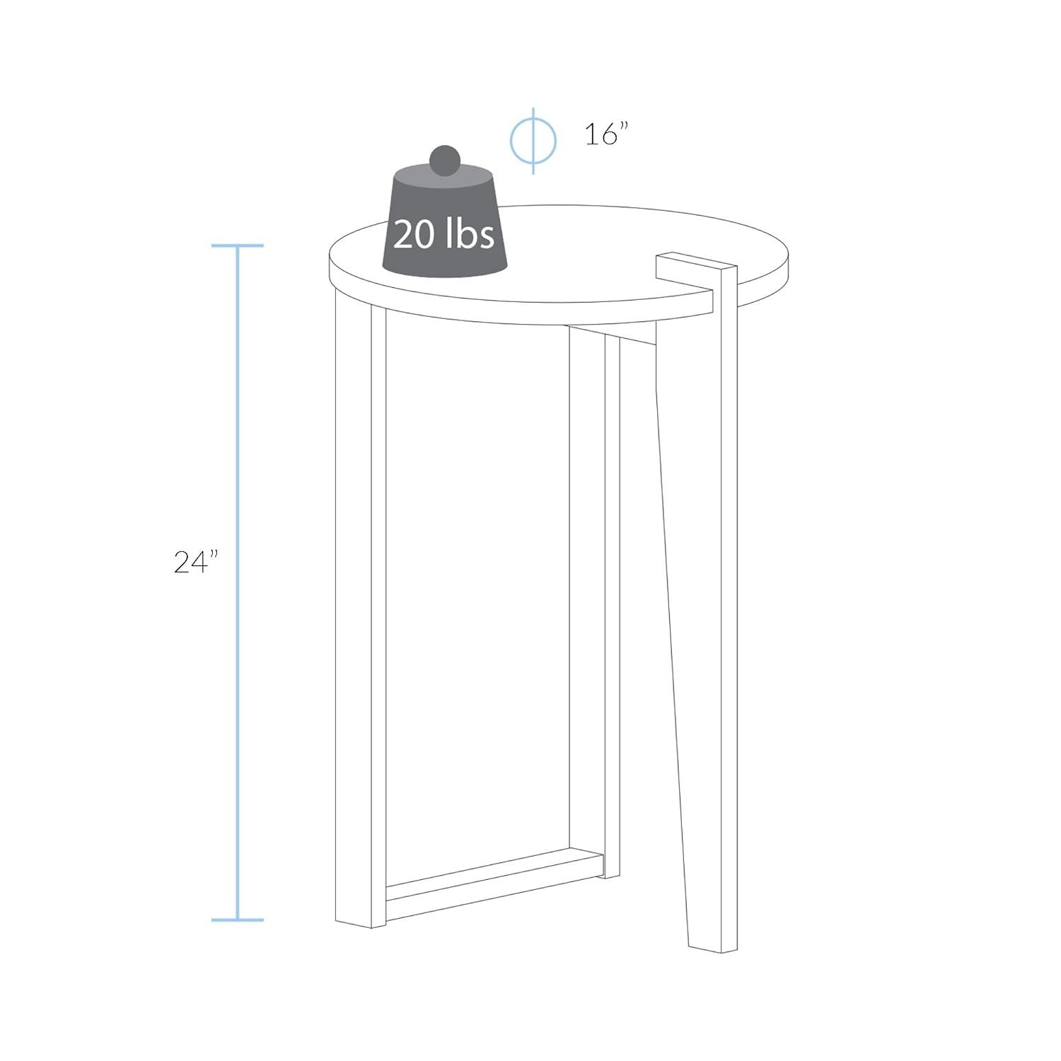 American Trails Sundial Contemporary Round End Table