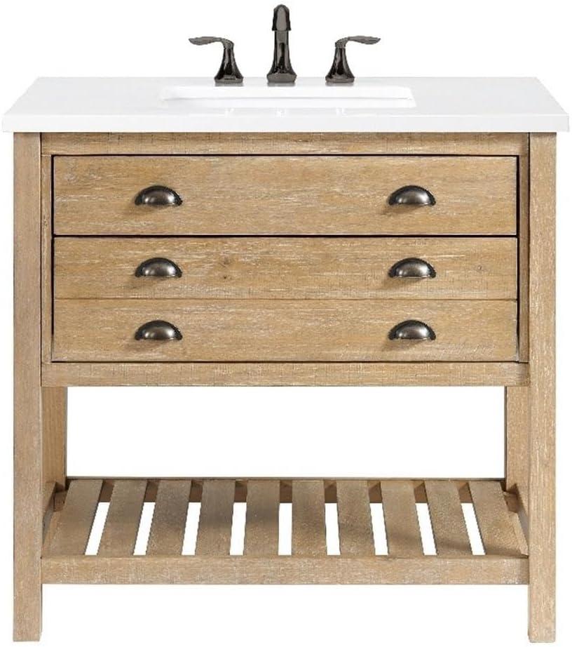 Martin Svensson Home Monterey 37" Wood Single Bathroom Vanity Driftwood
