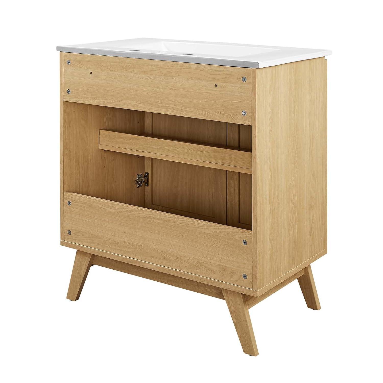 Modway Modway Soma 30'' Free Standing Single Bathroom Vanity with Manufactured Wood Top