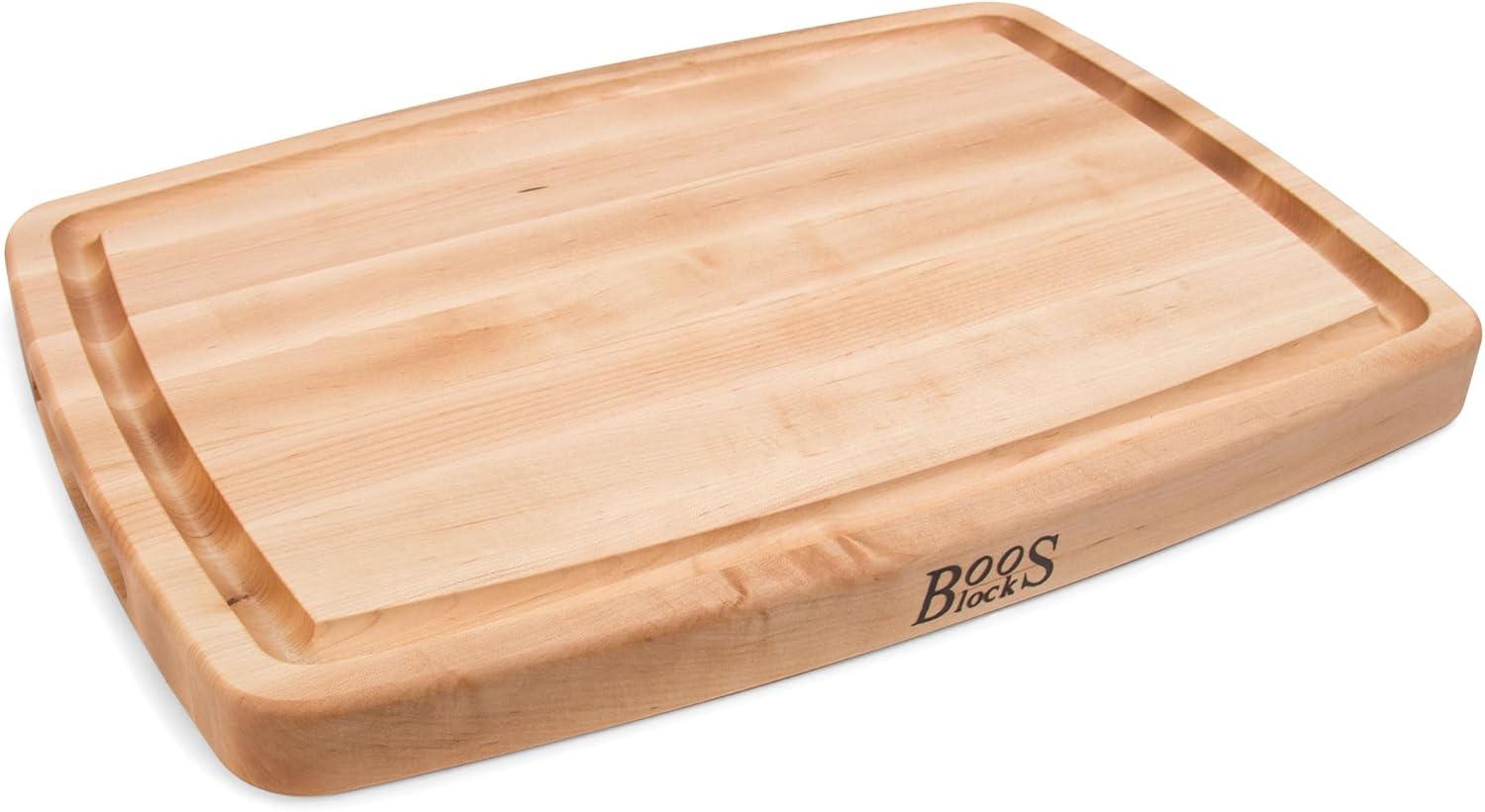 John Boos Wide Reversible Oval Cutting/Carving Board with Juice Groove