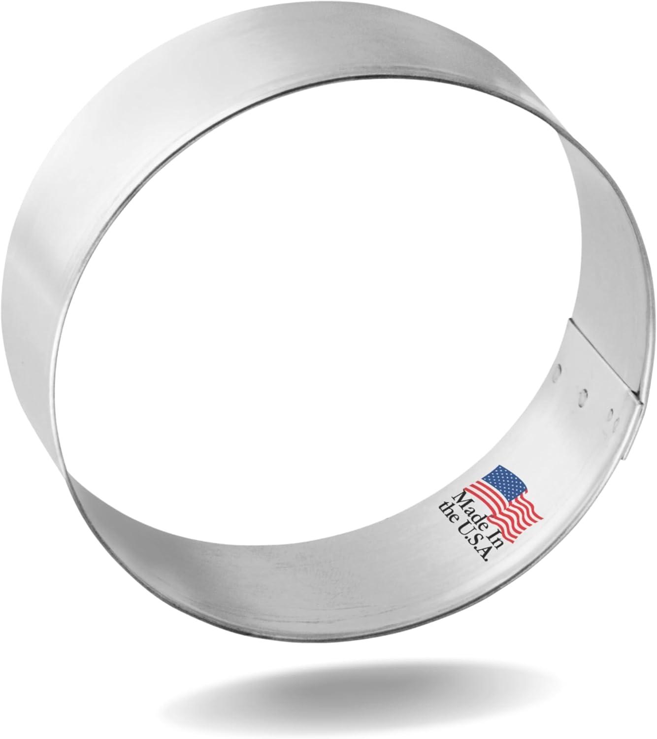 Foose Round Cookie Cutter 2.5 Inch –Tin Plated Steel Cookie Cutters – Round Cookie Mold