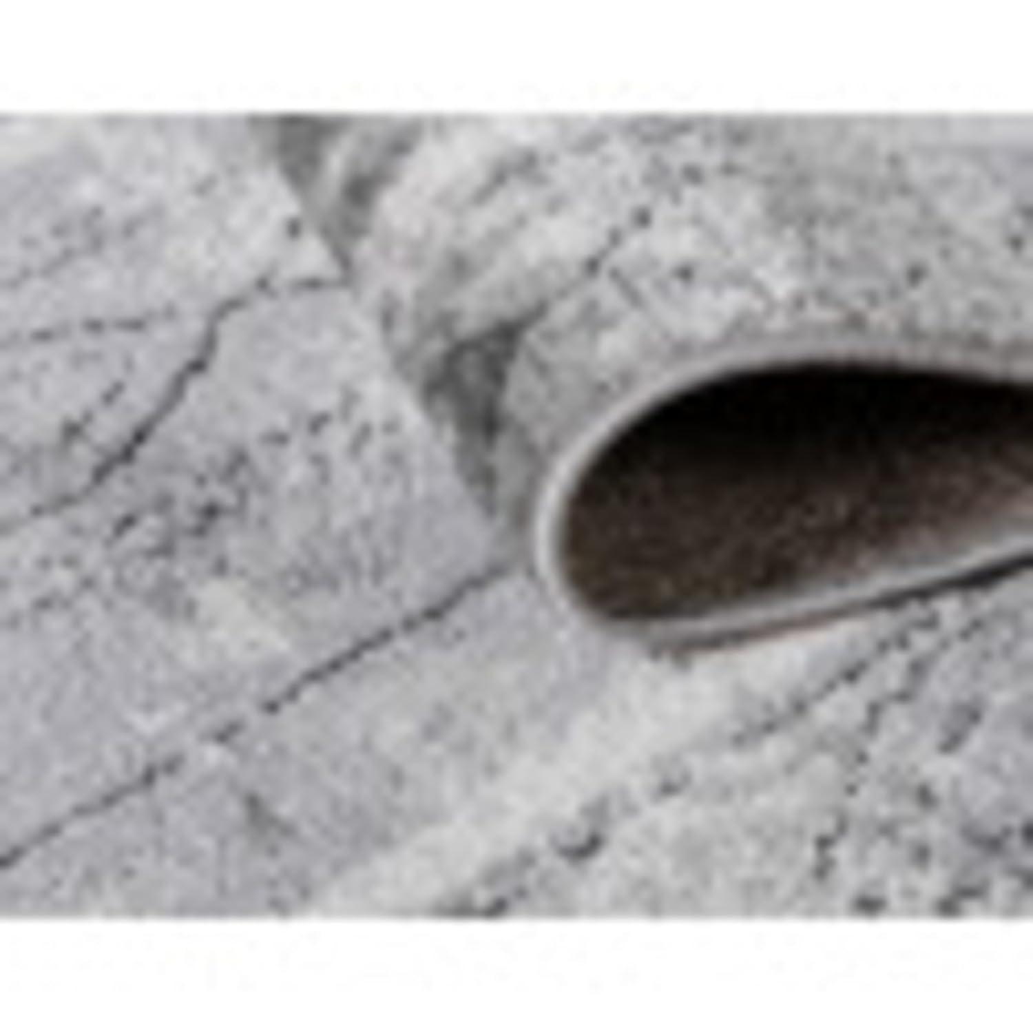 Unique Loom Portland Collection Area Rug - Depoe (4' 1" Square Gray/Ivory)