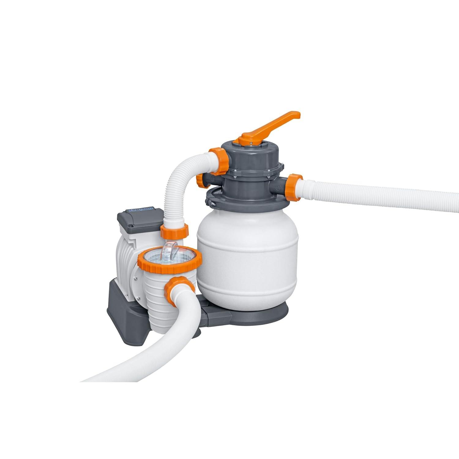 Bestway Hydrium 15' x 48" Steel Wall Above Ground Swimming Pool Set, Gray