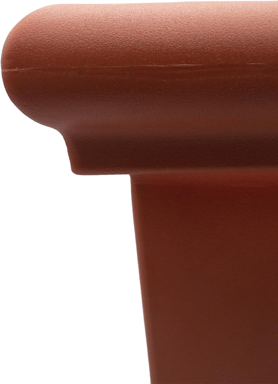 The HC Companies Terrazzo Plastic Square Planter, Terracotta, 20in