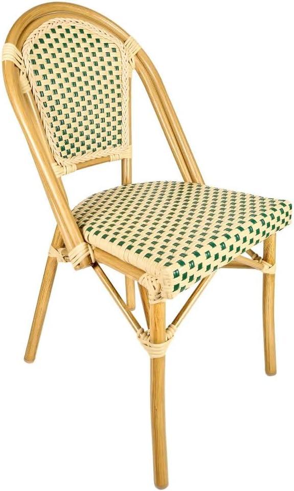 Chivari Armless French Patio Dining Chivari Chair, 2 Chair Bundle by Chivari (Set of 2)