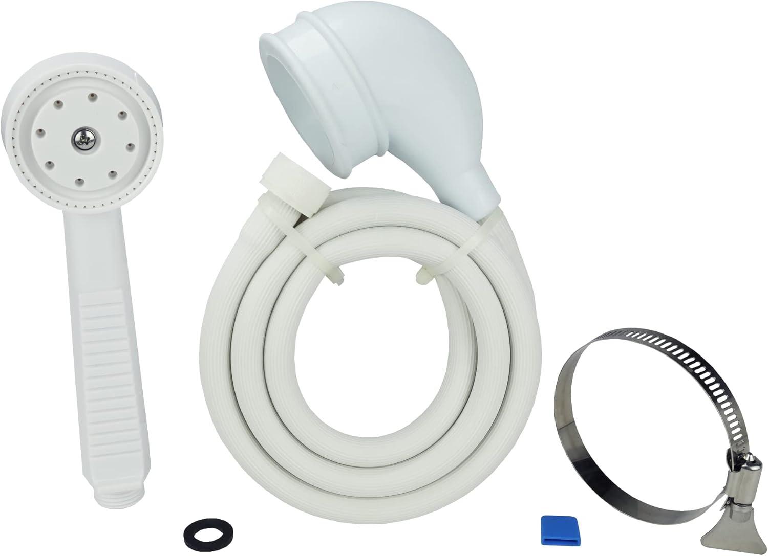 Danco White Plastic 1 settings Handheld Showerhead 2.2 gpm