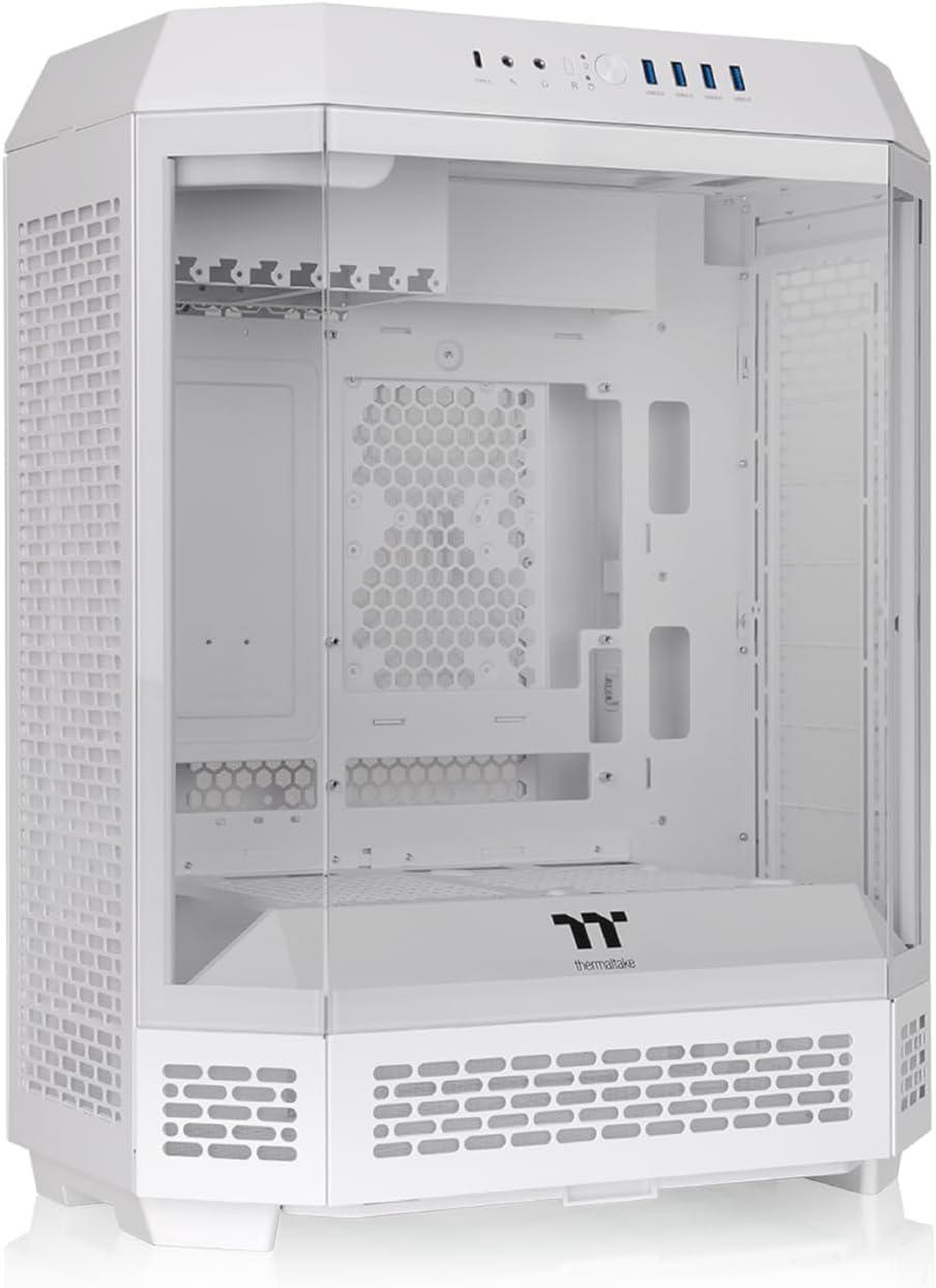 Thermaltake The Tower 600 Snow Mid Tower Chassis - Mid-tower - Snow - Tempered Glass, SPCC - 2 x 140mm Fan(s) Installed - Mini ITX, Micro ATX, ATX Motherboard Supported - 9 x Fan(s) Supported - 1 x...