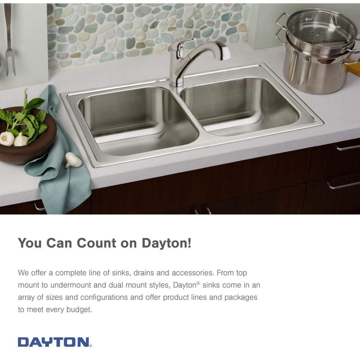 Dayton 25" L x 22" W Drop-In Kitchen Sink