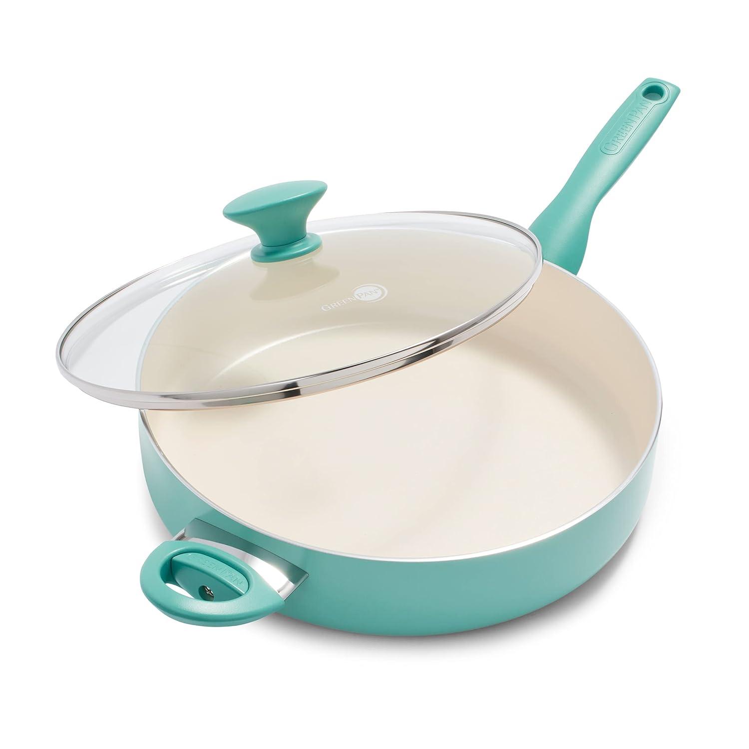 GreenPan GreenPan Rio Healthy Ceramic Nonstick 5Qt Saute Pan with Lid
