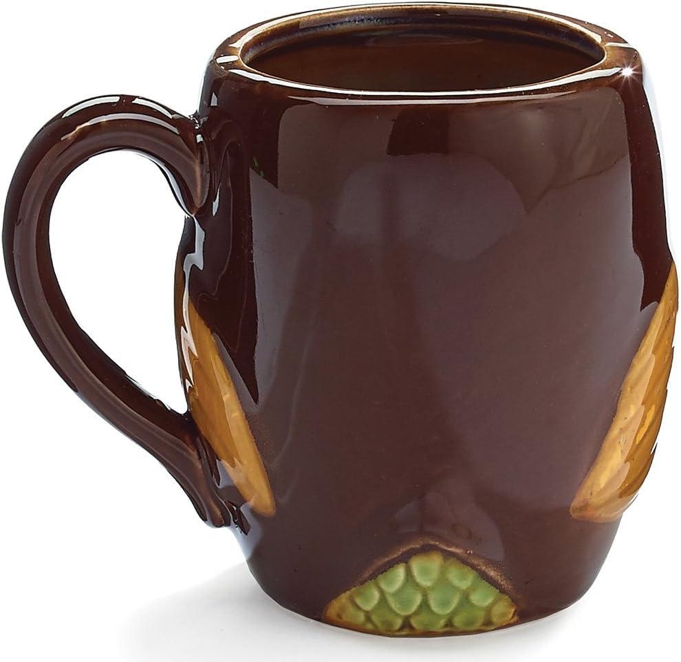 Porcelain Chocolate Owl 12oz Coffee Mug