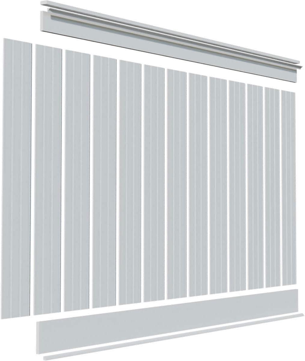 Deluxe Shiplap with a Nickel Gap 8' Length PVC Wainscoting Kit