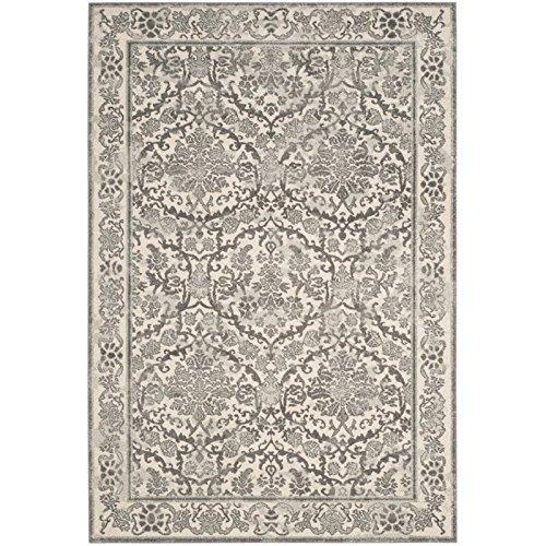 SAFAVIEH Evoke Lorna Traditional Bordered Area Rug, Ivory/Grey, 10' x 14'