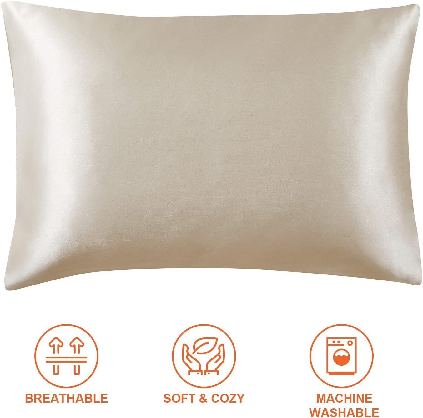 Satin Pillowcase (2 Pack) Queen Size (20x30 inches)