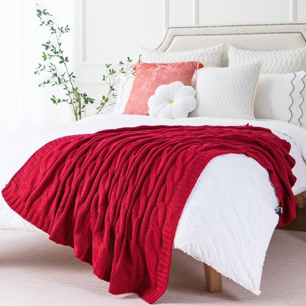 Soft Knitted Knitted Throw Blanket