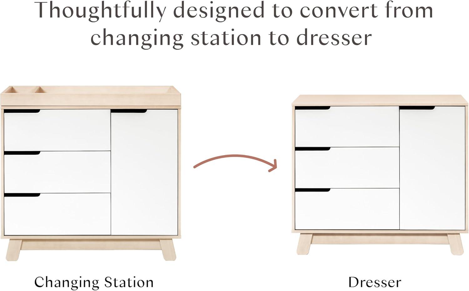 Hudson 3-Drawer Changer Dresser with Removeable Changing Tray