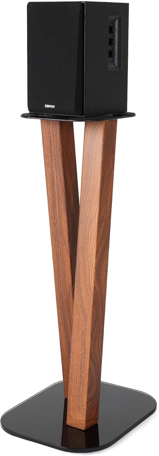 EXIMUS One Pair Fixed Height Universal Speaker Floor Stands - Cedar - 600 Series