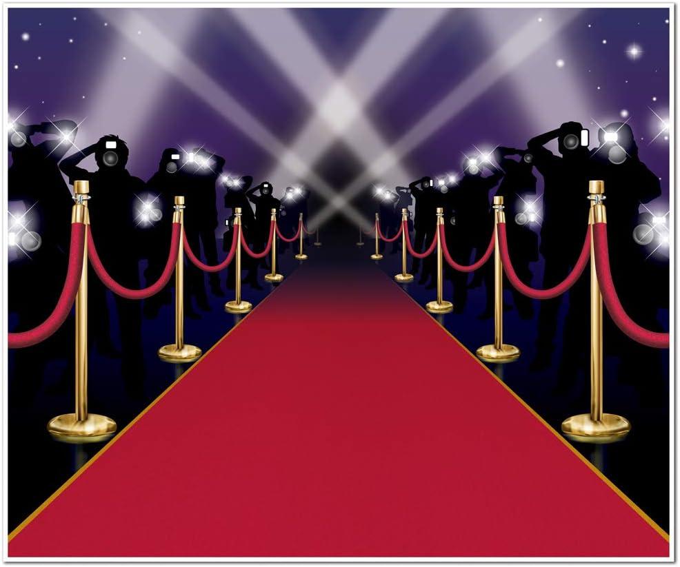 Beistle Red Carpet Insta-Mural Photo Op, 5' x 6', (1/Pkg) Multicolored