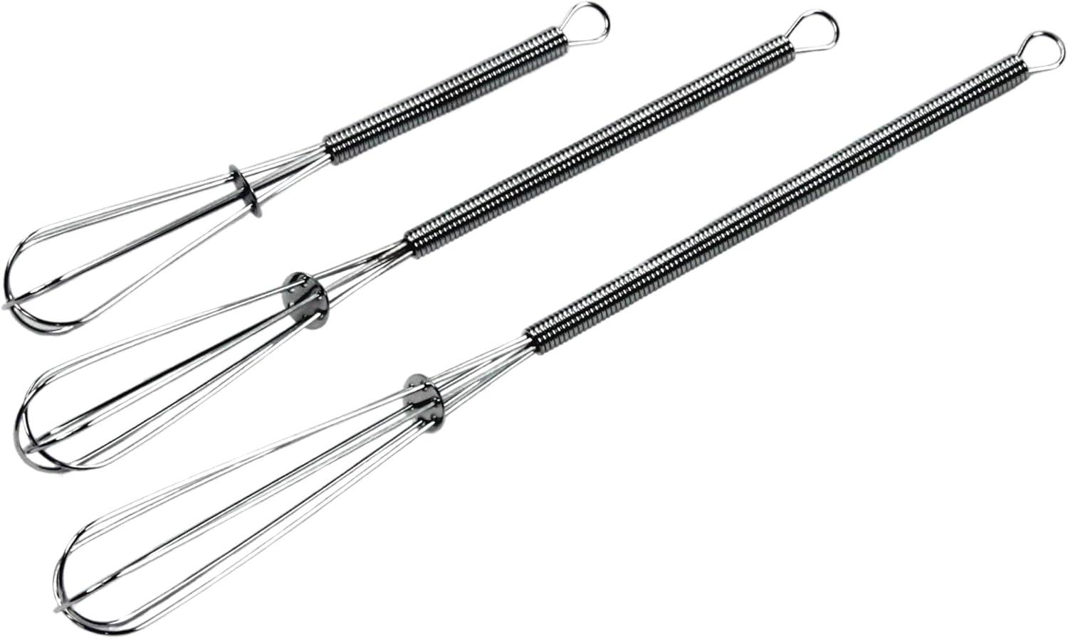 Stainless Steel Mini Balloon Whisk Set, 3 Pieces