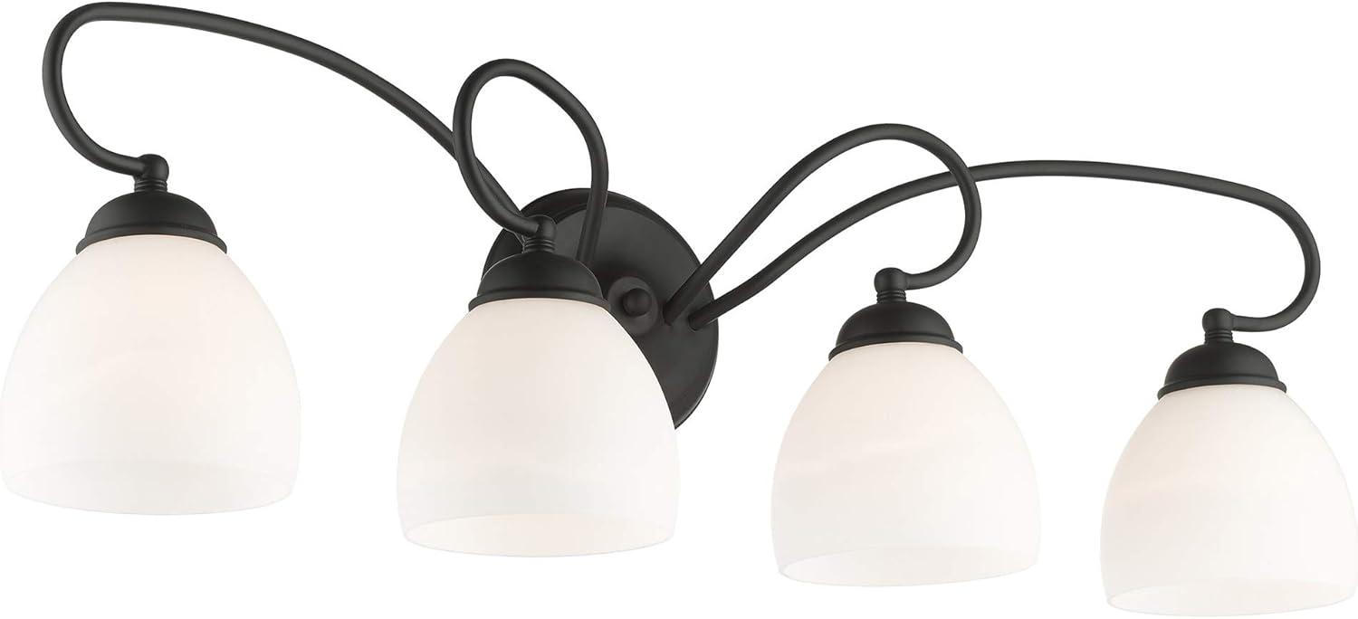 Livex Lighting Brookside 4 - Light Vanity in  Black