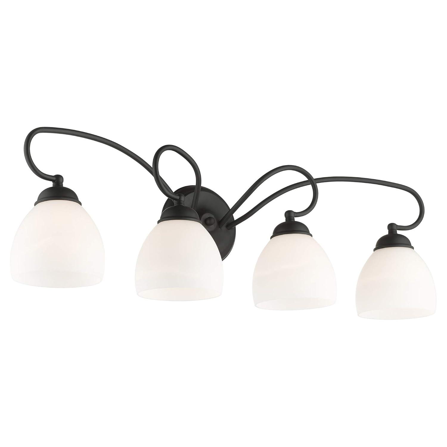 Livex Lighting Brookside 4 - Light Vanity in  Black