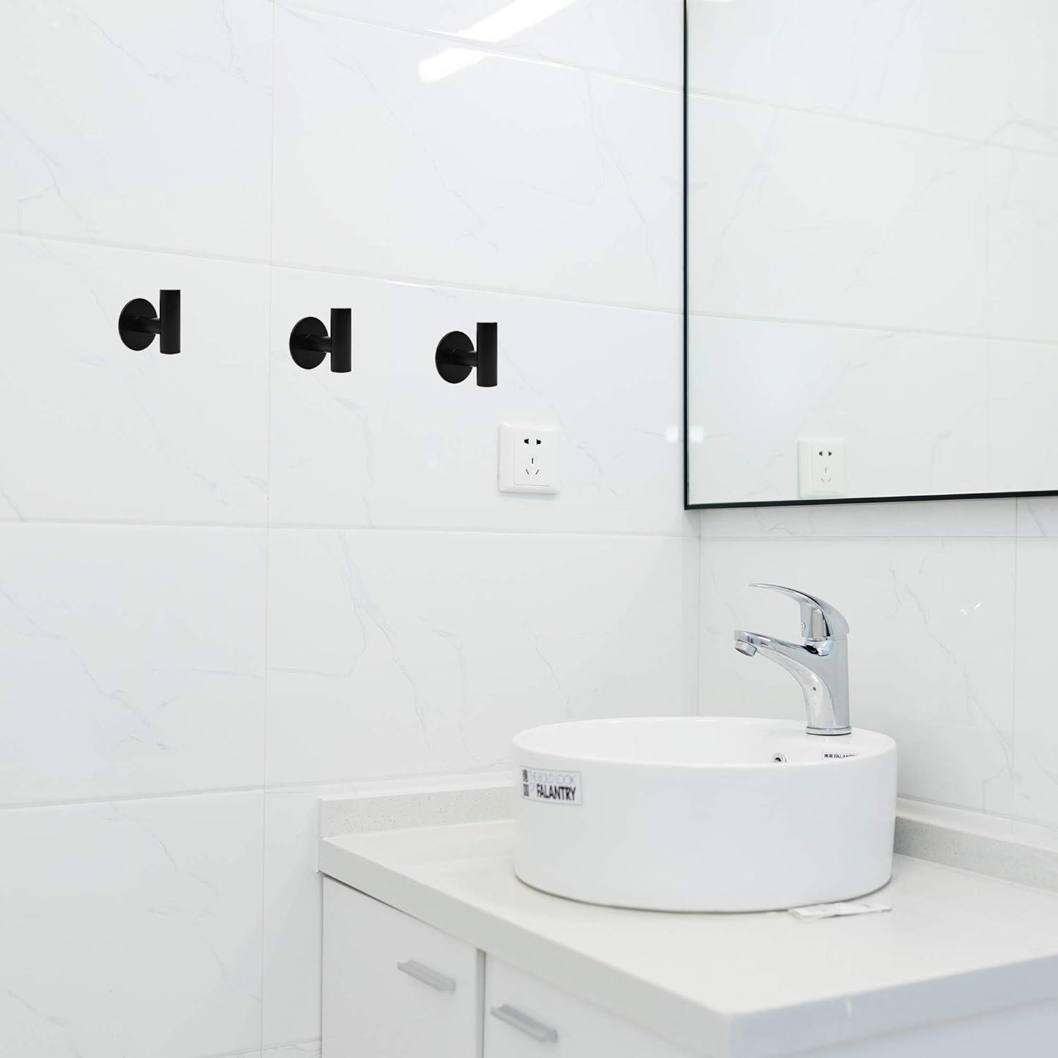 Frifoho Heavy Duty Self-Adhesive Wall Mounted Towel Hook (Set of 3) NJ7245EOTE9LPNR