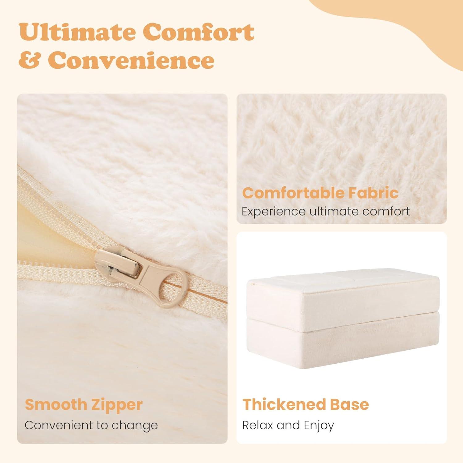 OLAKIDS Modular Kids Play Couch, Toddler Sectional Fort Building Sofa for Playroom, Bedroom, Convertible Soft Foam Furniture Playset and Floor Cushion for Boys and Girls