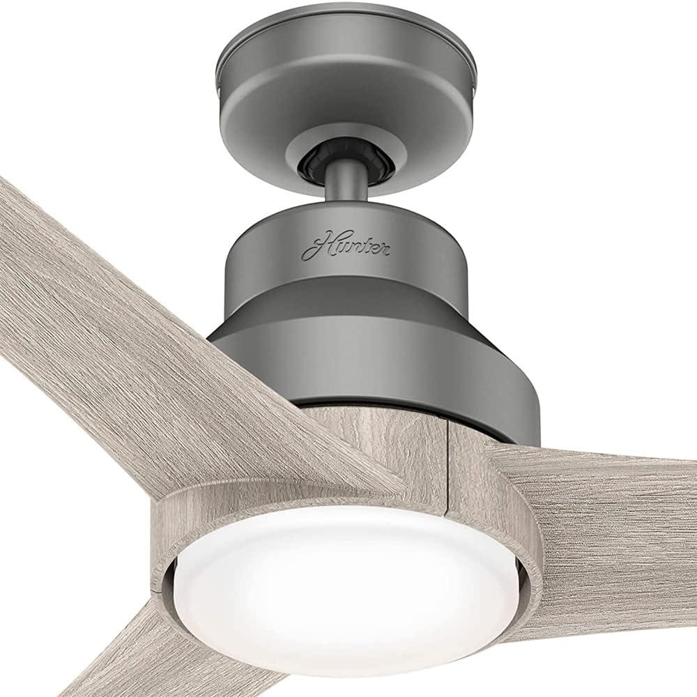 Hunter Fan 52'' Lakemont 3 - Blade LED Indoor / Outdoor Modern Ceiling Fan with Remote Control and Light Kit