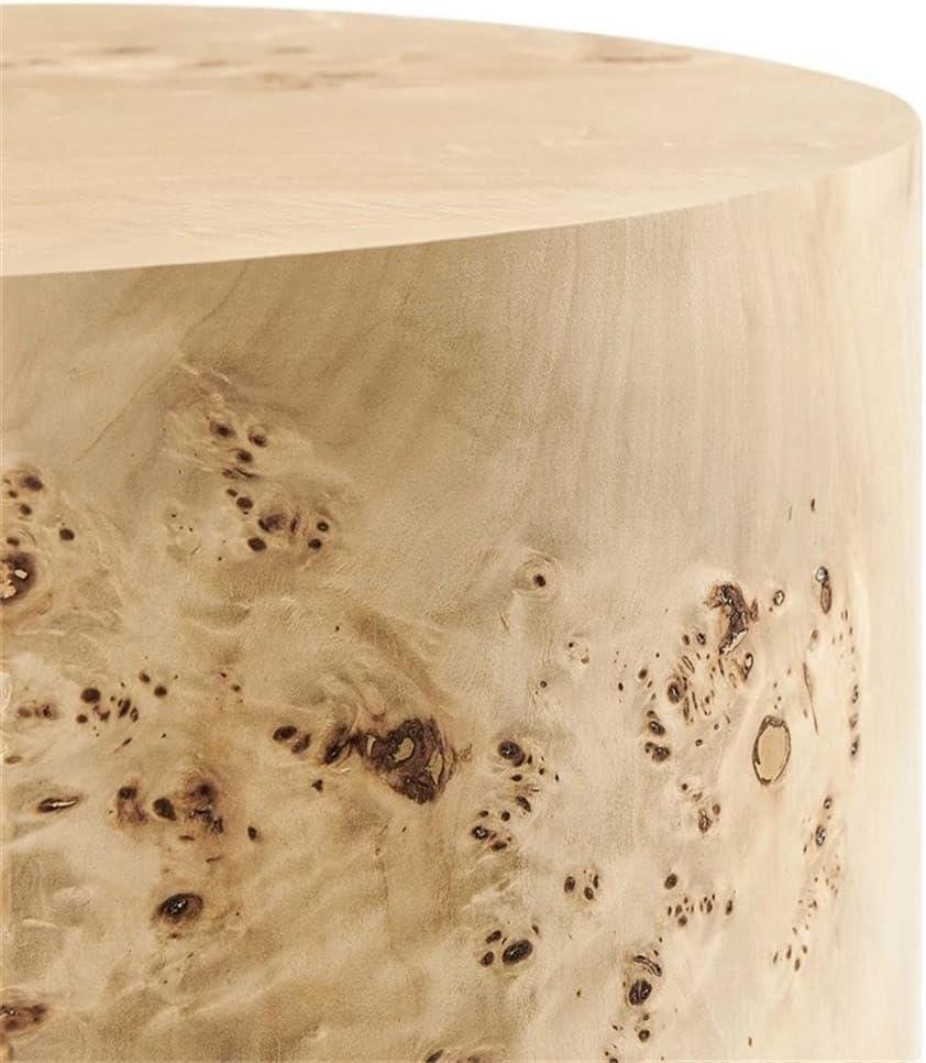 Modway Cosmos 16" Round Burl Wood Side Table