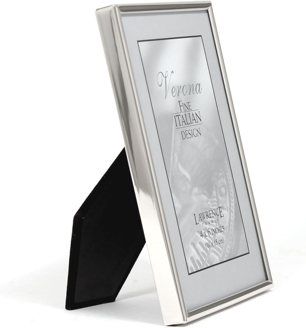 Elegant Silver 4x6 Tabletop Metal Picture Frame