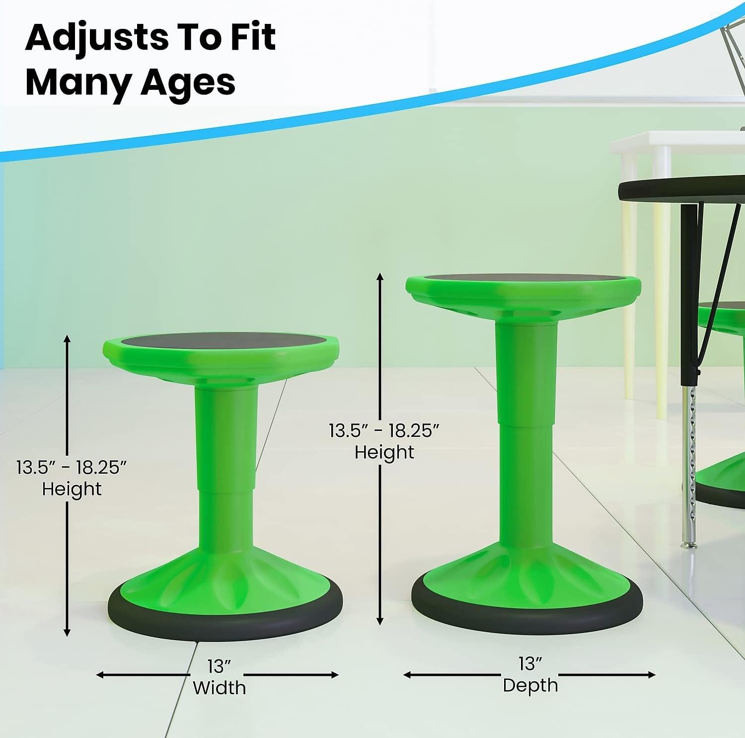 Colton Kids 14" - 18" Adjustable Height Active Learning School by Flash Furniture