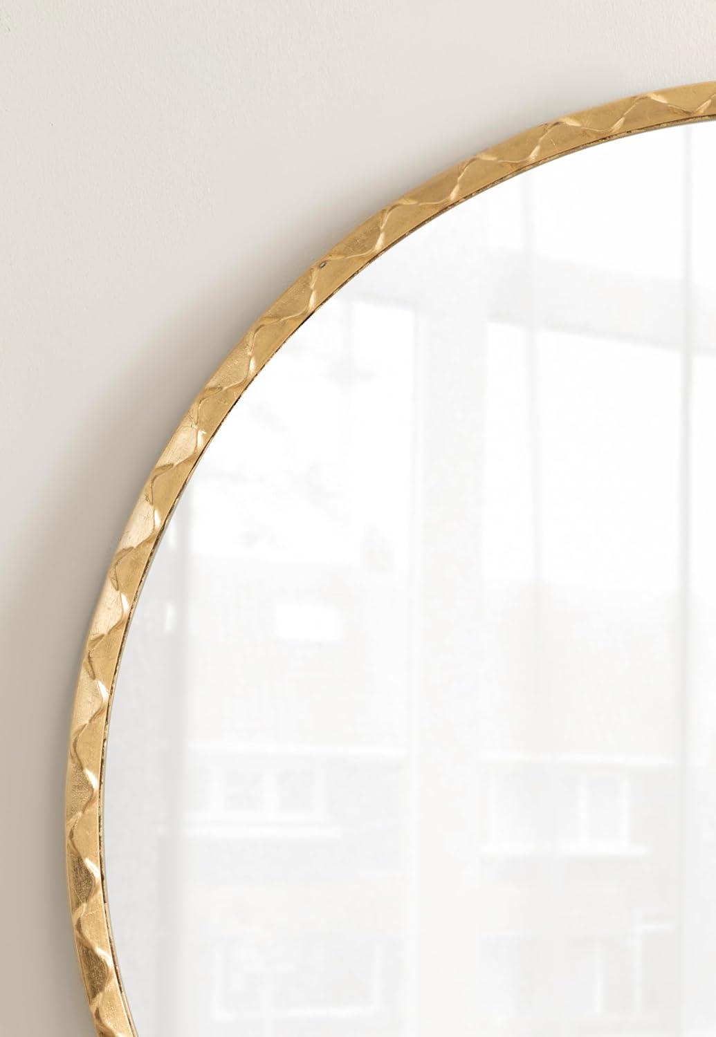 Kate & Laurel All Things Decor 26"x26" Sebecka Decorative Wall Mirror Gold